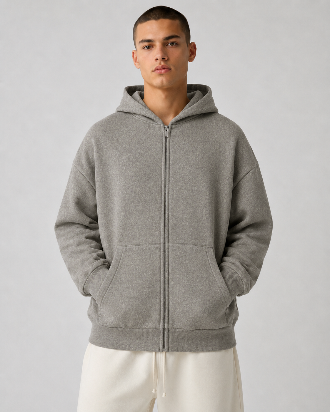 AMBERELLE SS25 Classic Full Zip Hoodie in black