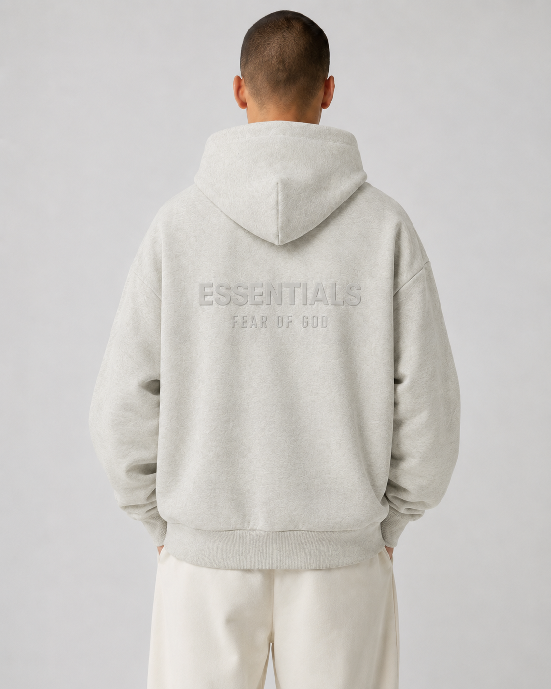 AMBERELLE SS25 Classic Full Zip Hoodie in light heather grey