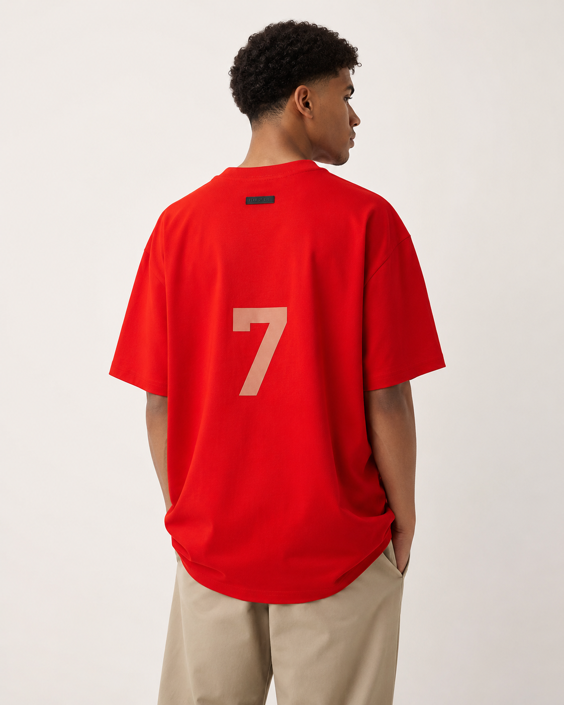 AMBERELLE Number 7 Graphic Short Sleeve Tee in black