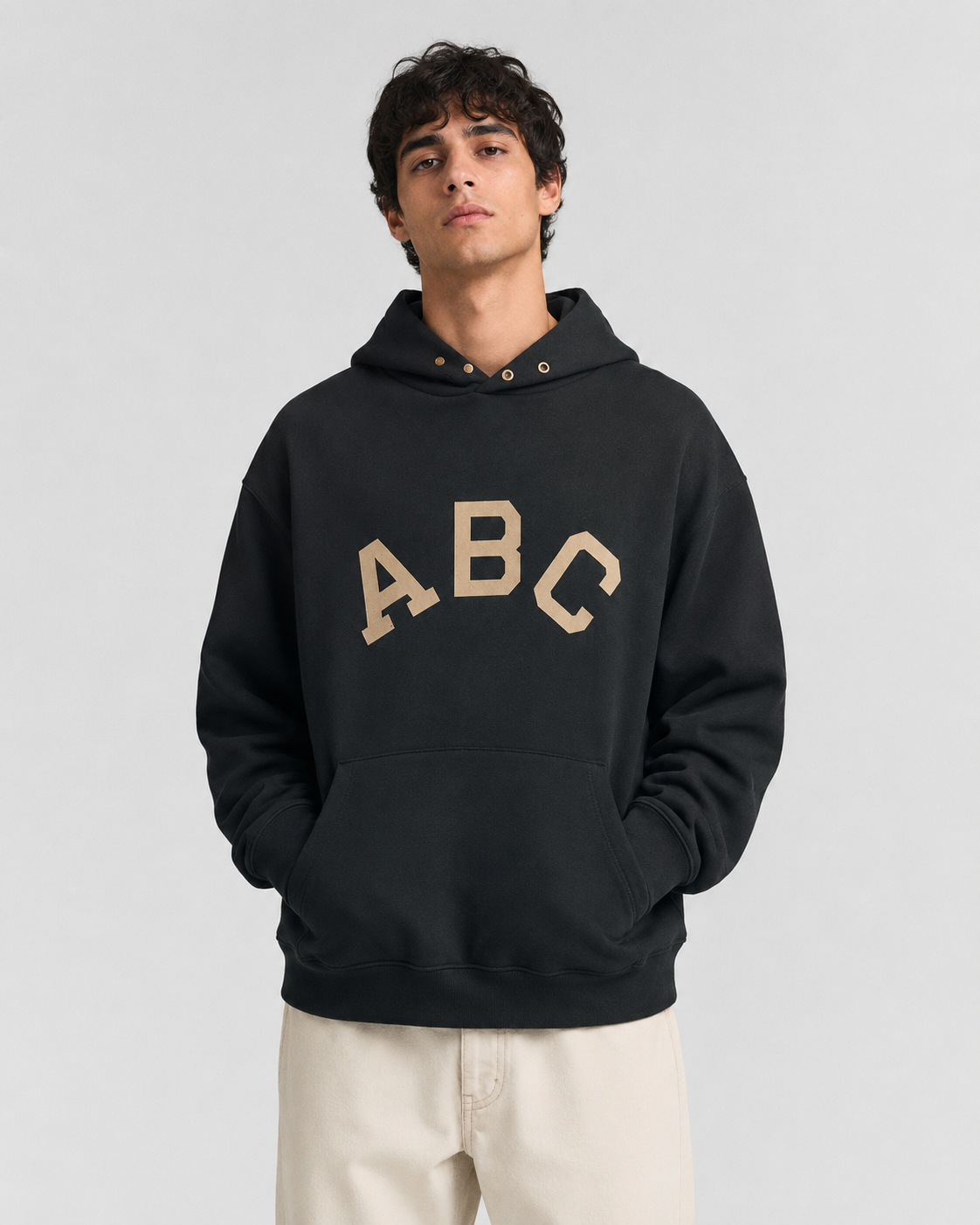AMBERELLE Varsity Letter Graphic Hoodie hoodie