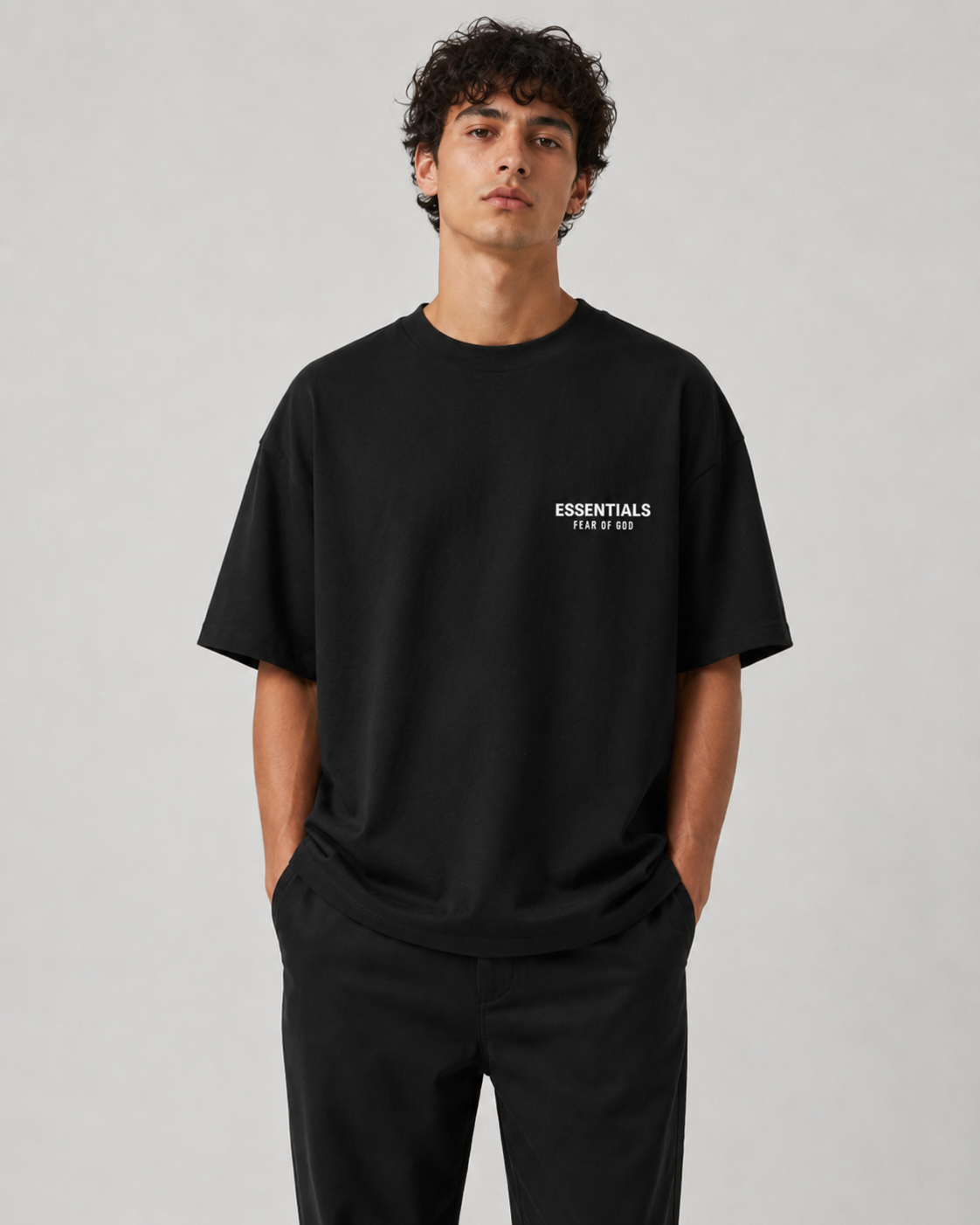 AMBERELLE Classic Back Logo T-Shirt in black
