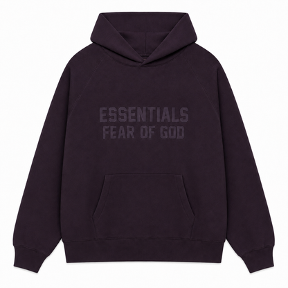 AMBERELLE Season 9 Tonal Logo Fleece Hoodie in black