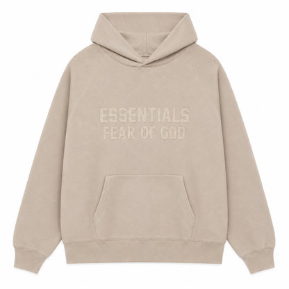 AMBERELLE Season 9 Tonal Logo Fleece Hoodie in black