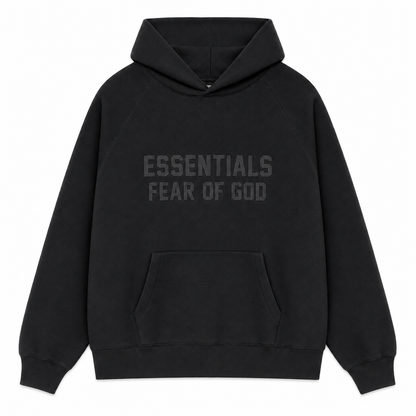 AMBERELLE Season 9 Tonal Logo Fleece Hoodie in gray