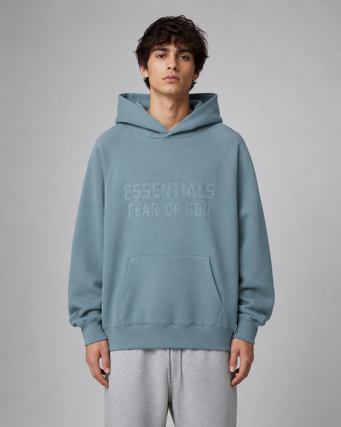 AMBERELLE Season 9 Tonal Logo Fleece Hoodie in black