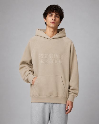 AMBERELLE Season 9 Tonal Logo Fleece Hoodie in black
