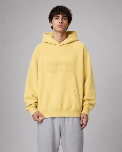AMBERELLE Season 9 Tonal Logo Fleece Hoodie in blue