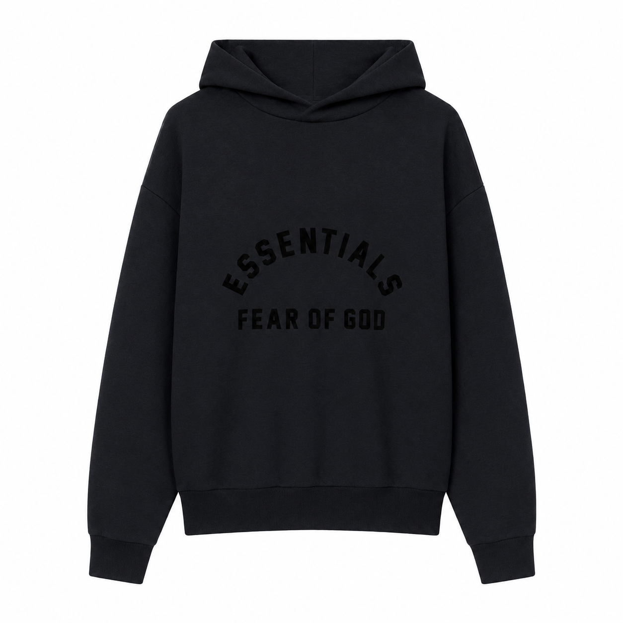 AMBERELLE Season 10 Arch Logo Fleece Hoodie in light heather grey