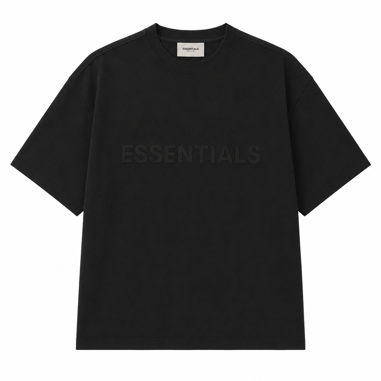 AMBERELLE Core Silicone Label Oversized T-Shirt in gray