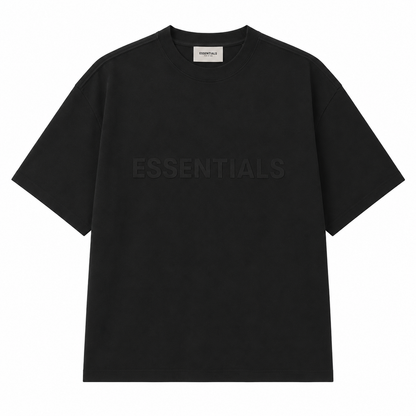 AMBERELLE Core Silicone Label Oversized T-Shirt in gray