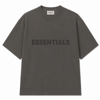 AMBERELLE Core Silicone Label Oversized T-Shirt in white