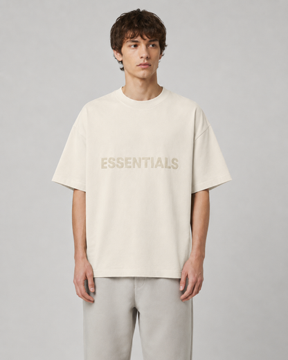 AMBERELLE Core Silicone Label Oversized T-Shirt in black