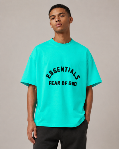AMBERELLE Arc Logo Oversized T-Shirt in gray
