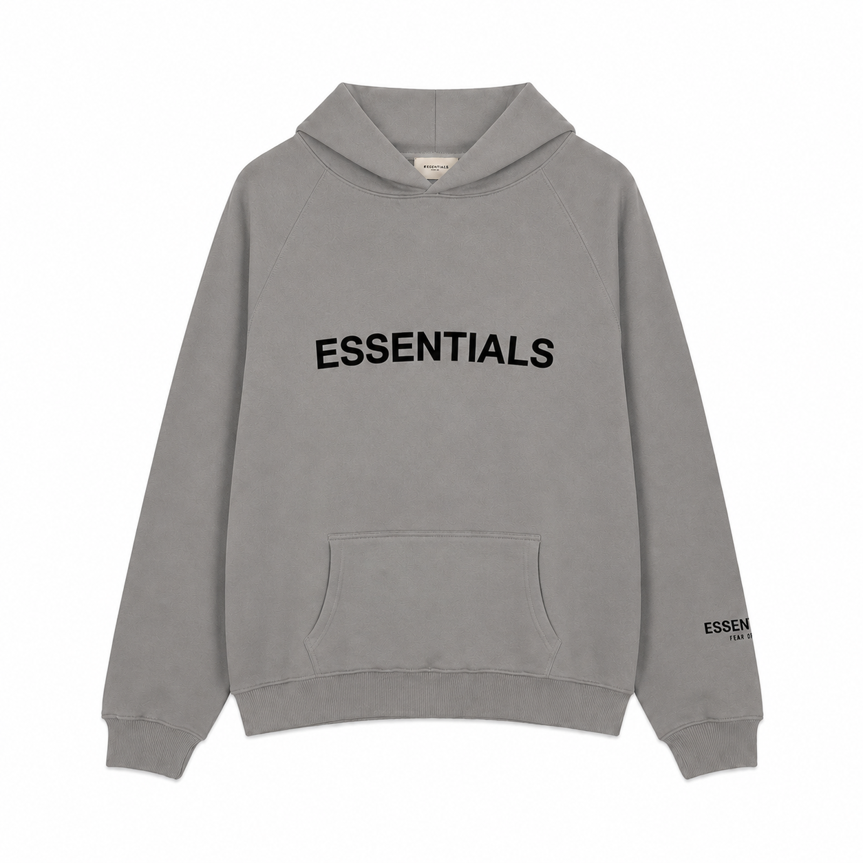AMBERELLE Side Logo Oversized Fleece Hoodie in cream