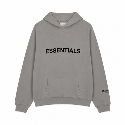 AMBERELLE Side Logo Oversized Fleece Hoodie in cream