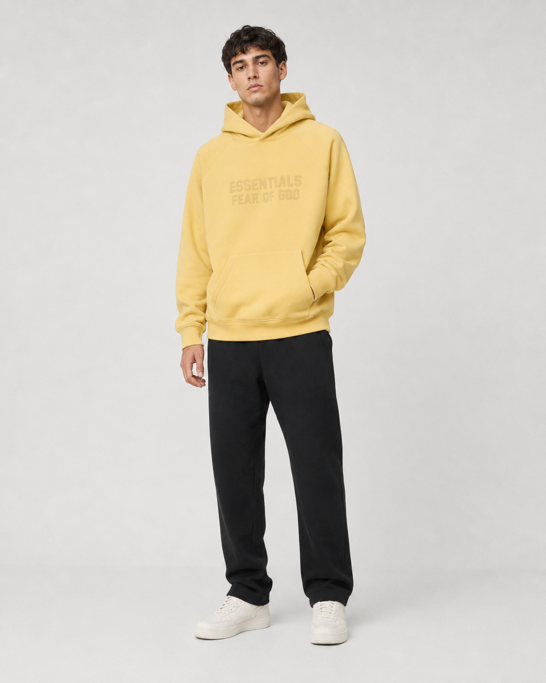 AMBERELLE FW23 Tonal Logo Fleece Hoodie in brown