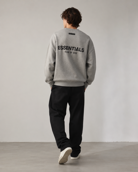 AMBERELLE Back Logo Long Sleeve Sweatshirt in gray