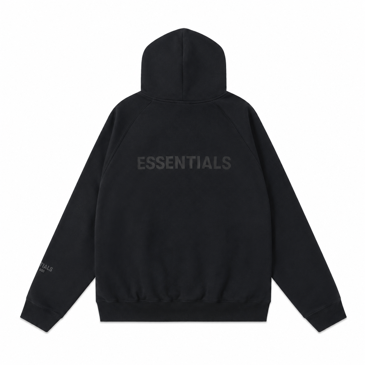 AMBERELLE Back Logo Fleece Hoodie in taupe