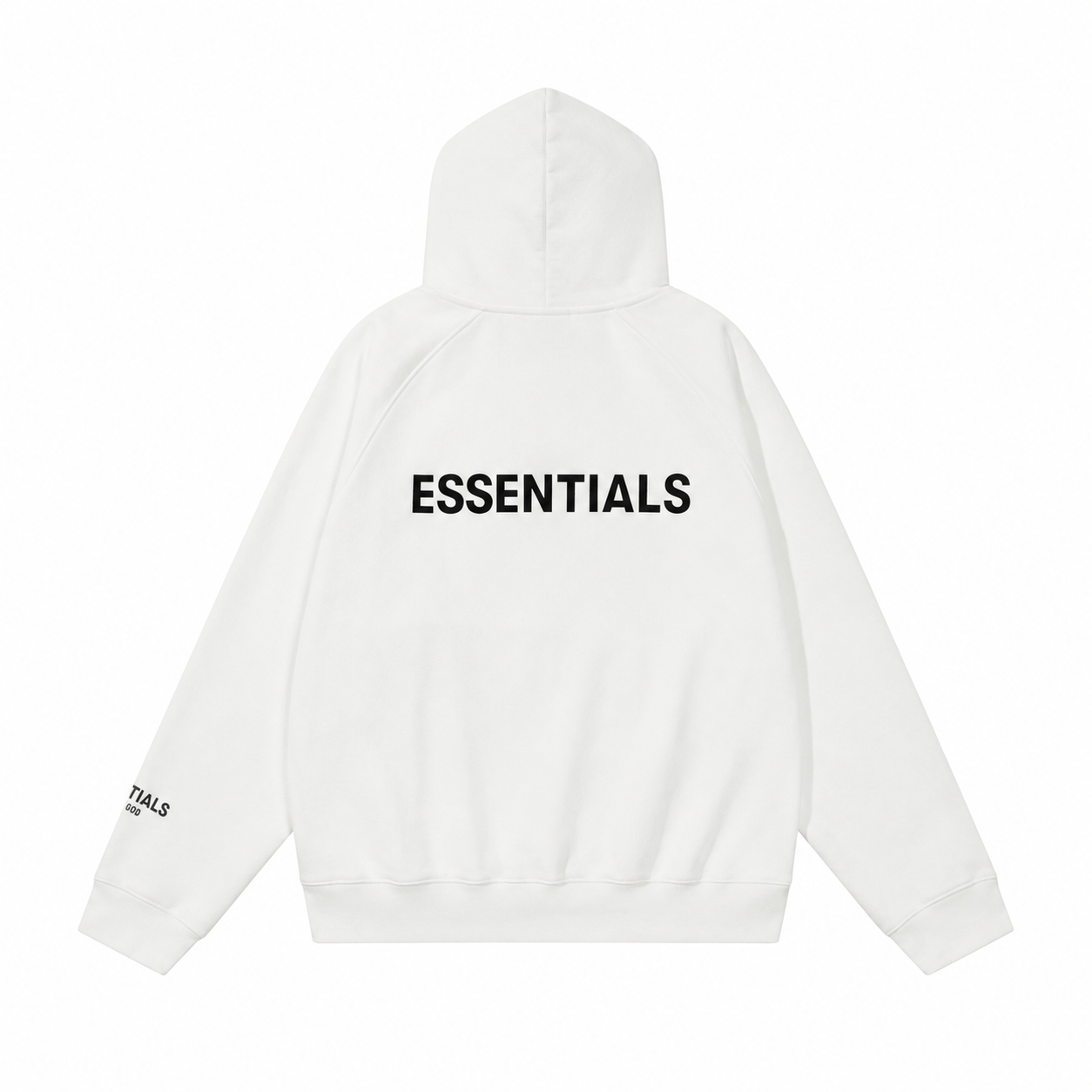 AMBERELLE Back Logo Fleece Hoodie in black