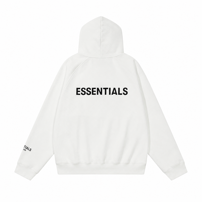 AMBERELLE Back Logo Fleece Hoodie in black