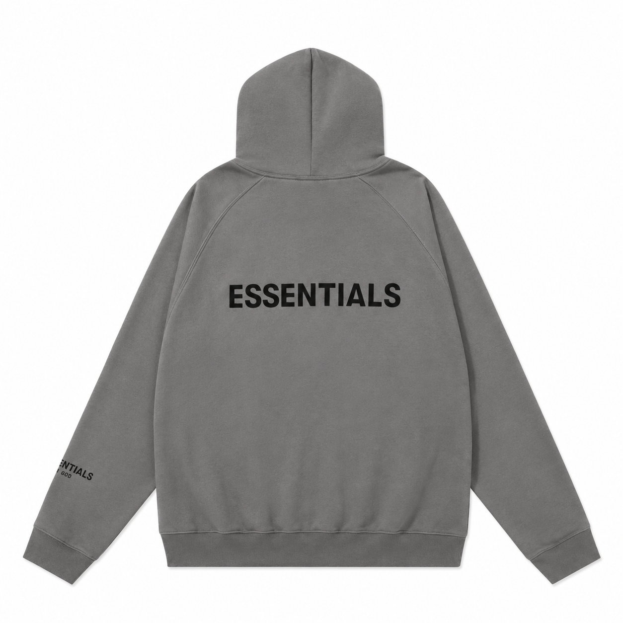 AMBERELLE Back Logo Fleece Hoodie in cream