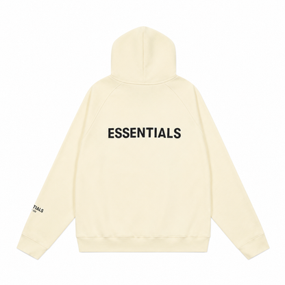 AMBERELLE Back Logo Fleece Hoodie in gray