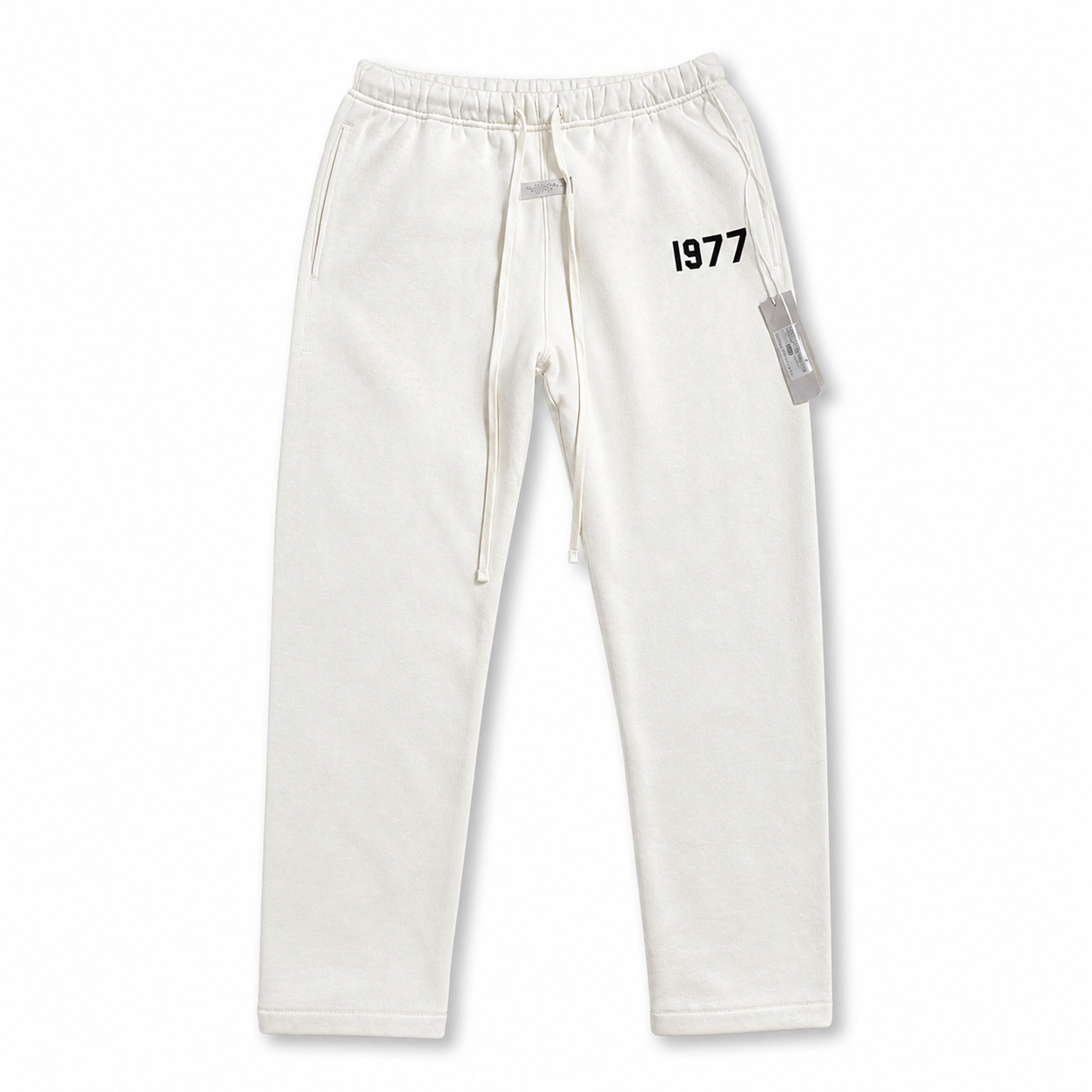 AMBERELLE 1977 Relaxed Straight Sweatpants in cream