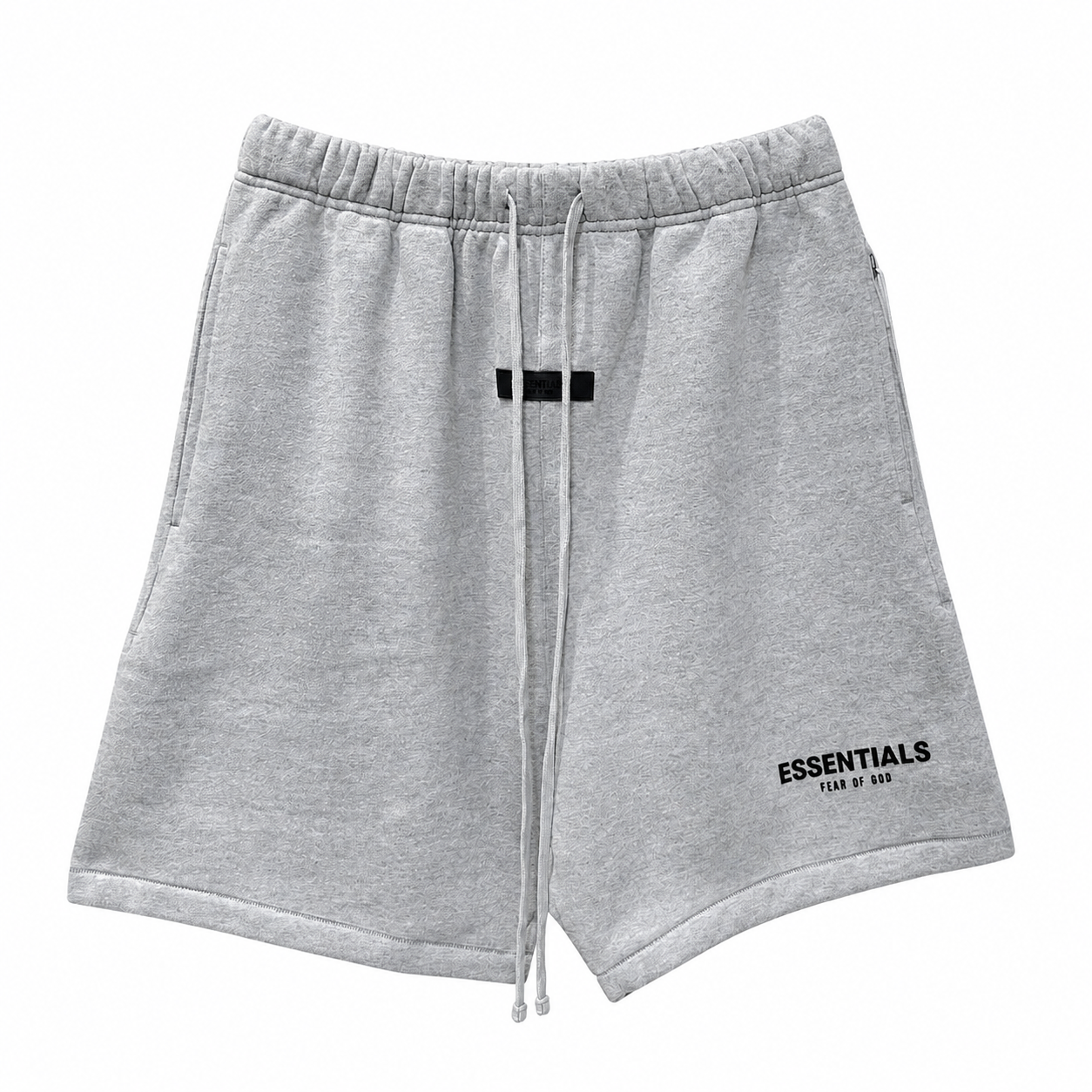 AMBERELLE Flocked Logo Fleece Sweatshorts in black