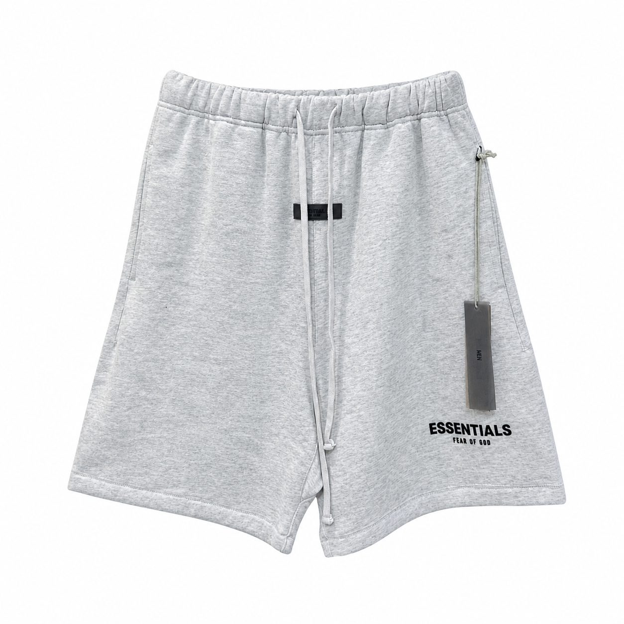 AMBERELLE Flocked Logo Fleece Sweatshorts in black
