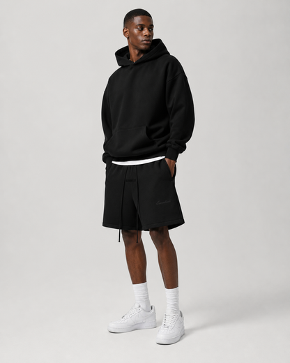 AMBERELLE Signature Classic Sweatshorts in cream
