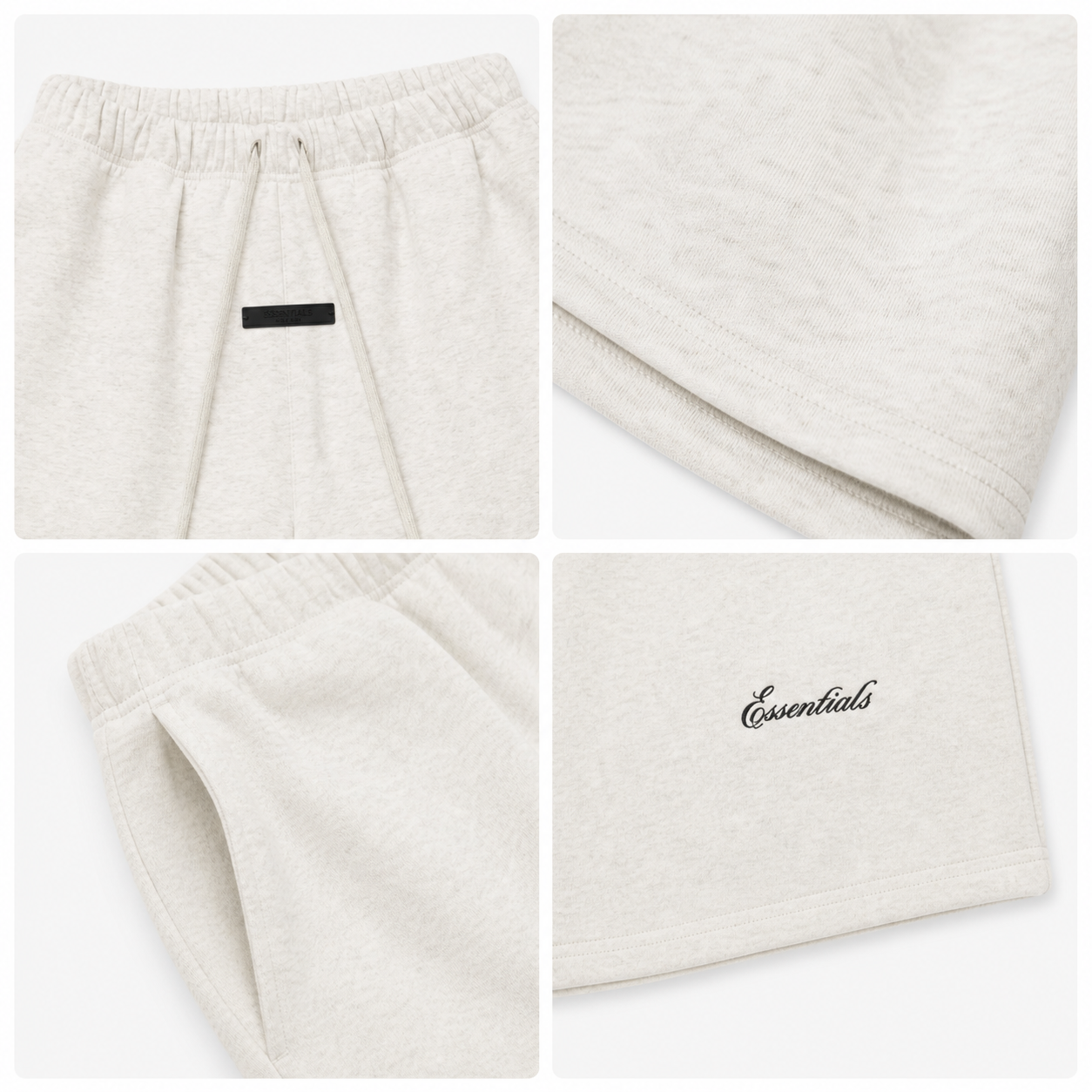 AMBERELLE Signature Classic Sweatshorts in cream