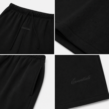 AMBERELLE Signature Classic Sweatshorts in black