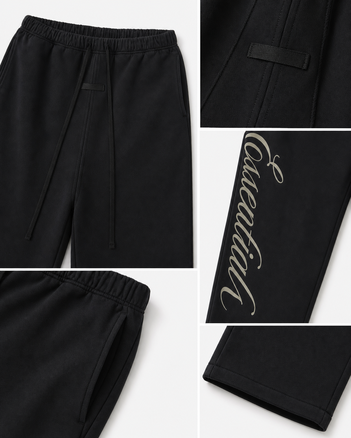 AMBERELLE Heavy Fleece Lounge Sweatpants in light heather grey