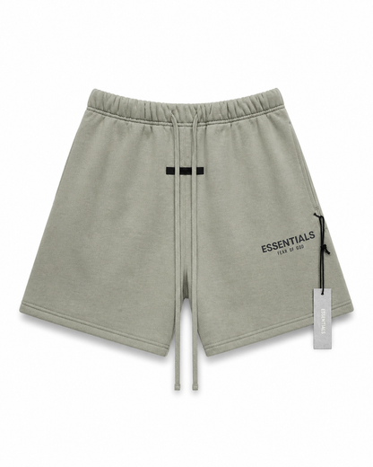 AMBERELLE Buttercream Logo Drawstring Sweatshorts in brown