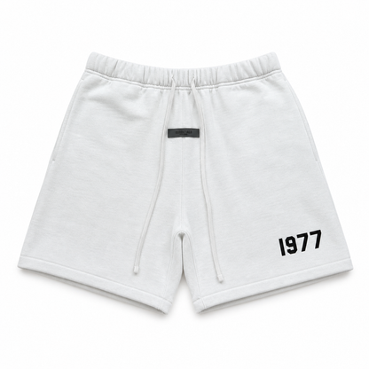 AMBERELLE 1977 Fleece Drawstring Sweatshorts in black