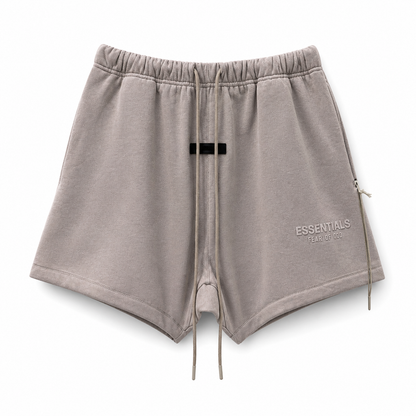 AMBERELLE Cloud Plush Logo Sweatshorts in black