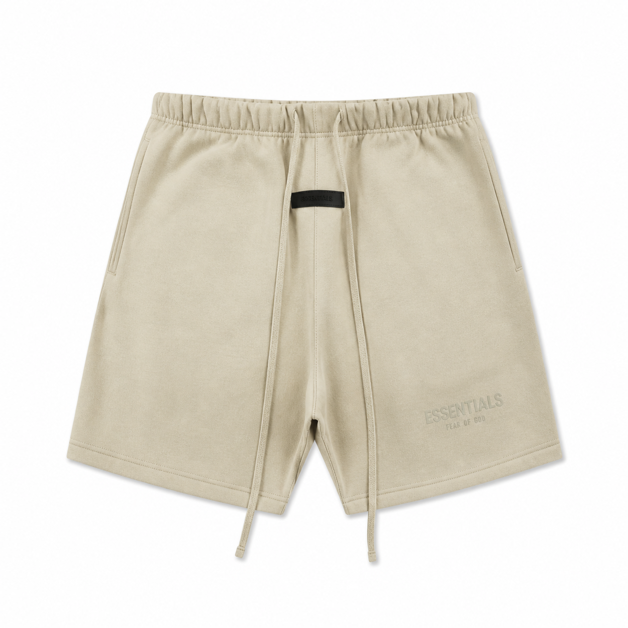 AMBERELLE Double Logo Fleece Drawstring Sweatshorts in orange
