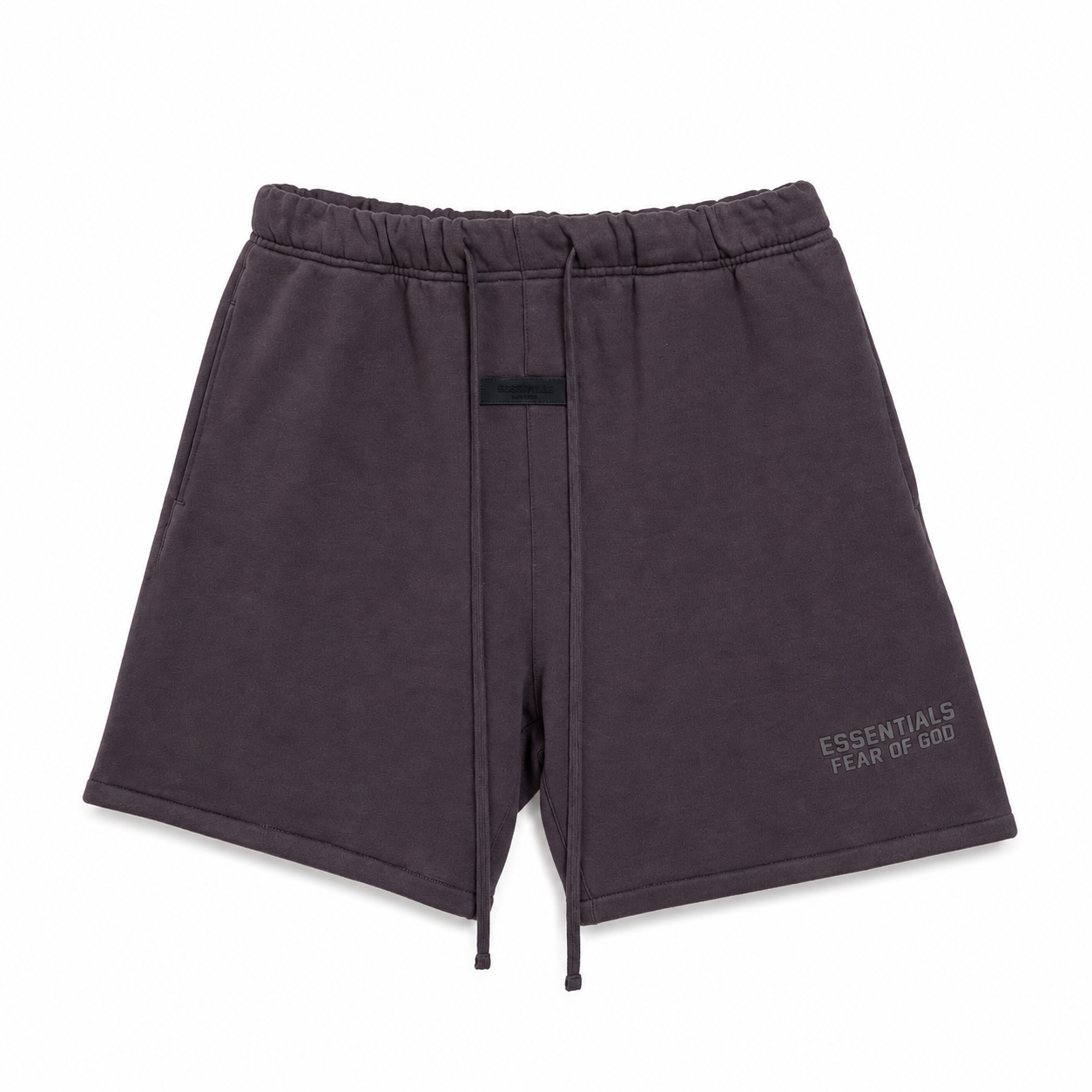 AMBERELLE Silicone Logo Fleece Sweatshorts in yellow