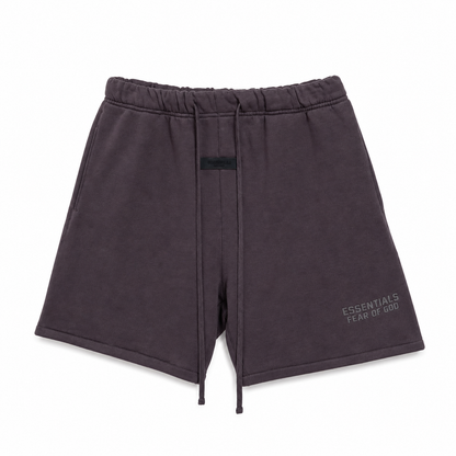 AMBERELLE Silicone Logo Fleece Sweatshorts in yellow