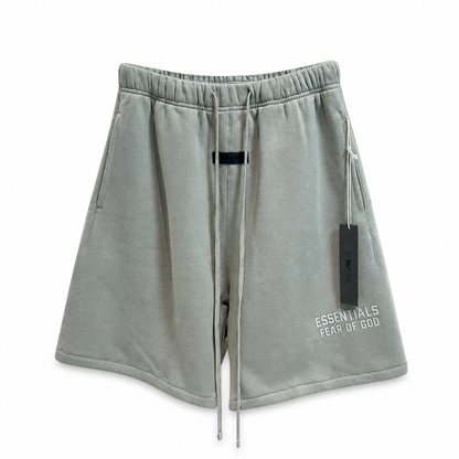 AMBERELLE Silicone Logo Fleece Sweatshorts in yellow
