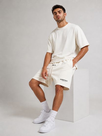 AMBERELLE Relaxed Fleece Sweatshorts in green