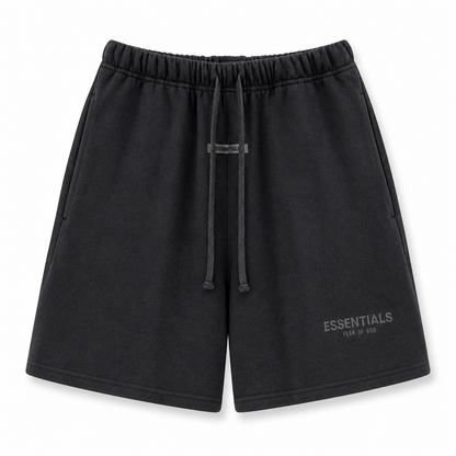 AMBERELLE Relaxed Fleece Sweatshorts in cream