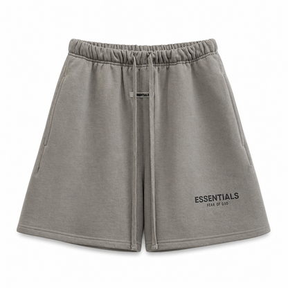 AMBERELLE Relaxed Fleece Sweatshorts in cream