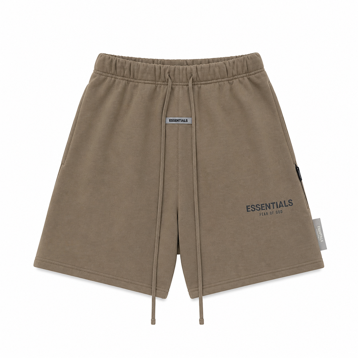 AMBERELLE Multi-Color Logo Fleece Sweatshorts in white