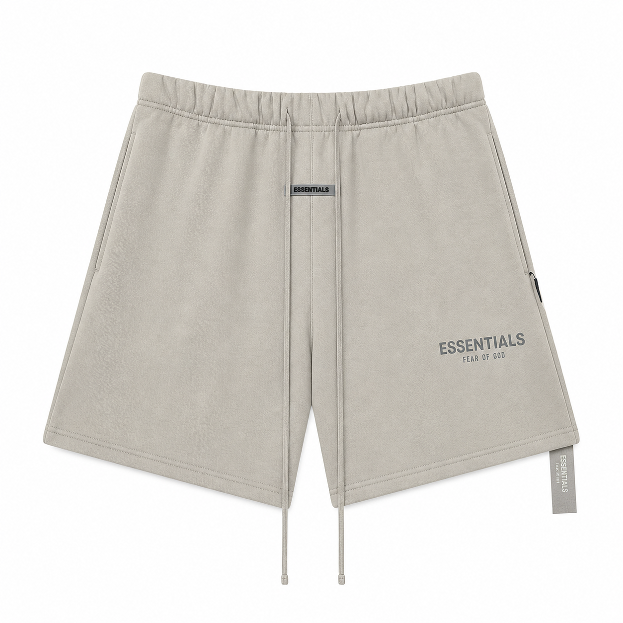 AMBERELLE Multi-Color Logo Fleece Sweatshorts in white