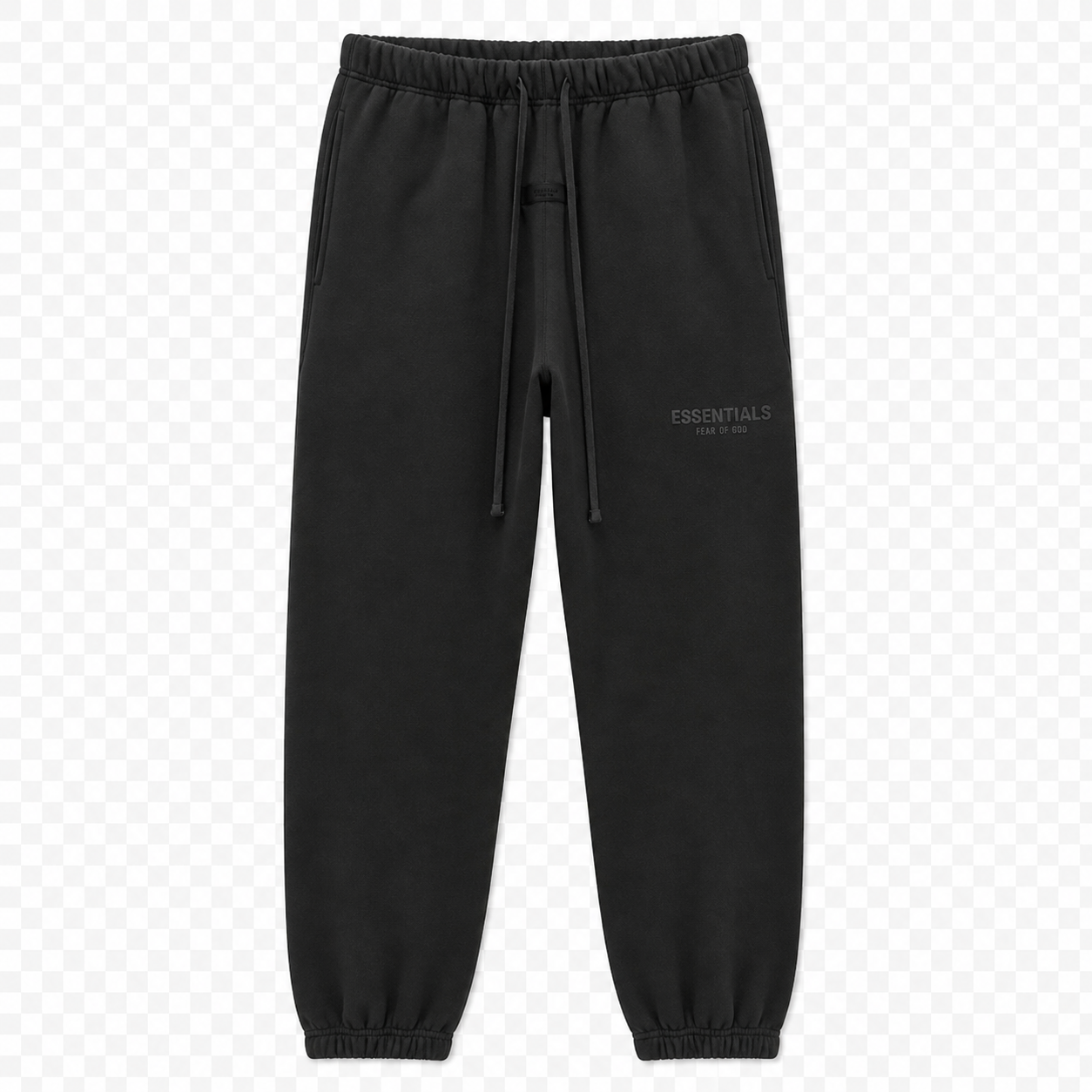 AMBERELLE Multi-Color Fleece Joggers in black
