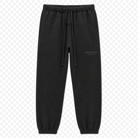 AMBERELLE Multi-Color Fleece Joggers in black