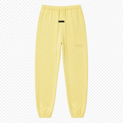 AMBERELLE Multi-Color Fleece Joggers in black