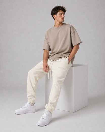 AMBERELLE Multi-Color Fleece Joggers in yellow