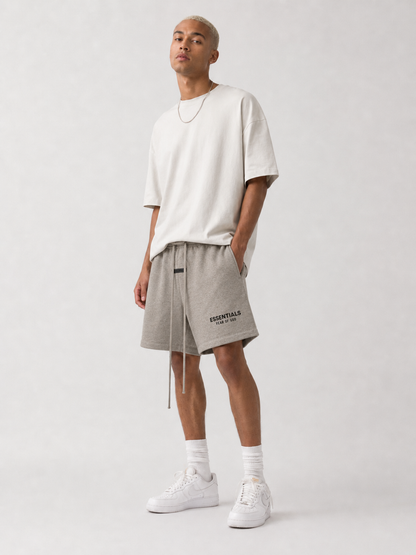 AMBERELLE Classic Logo Fleece Sweatshorts in black